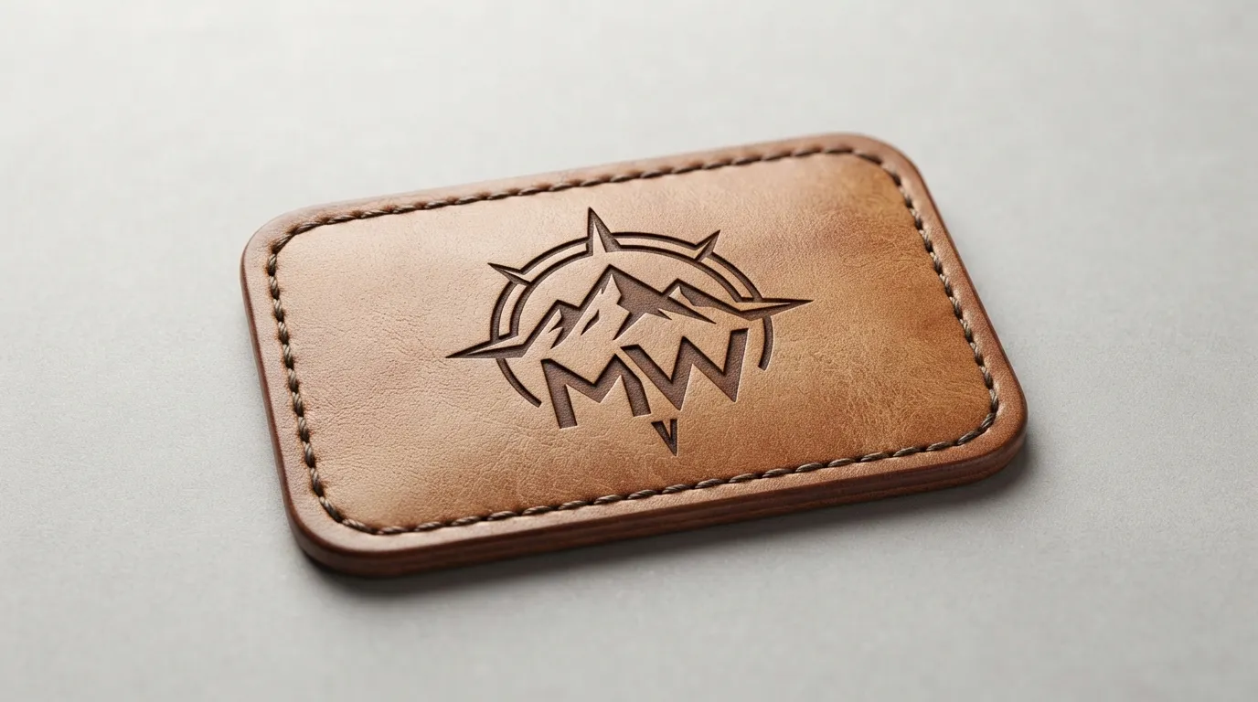 Custom Engraved Leather Patches custom patches
