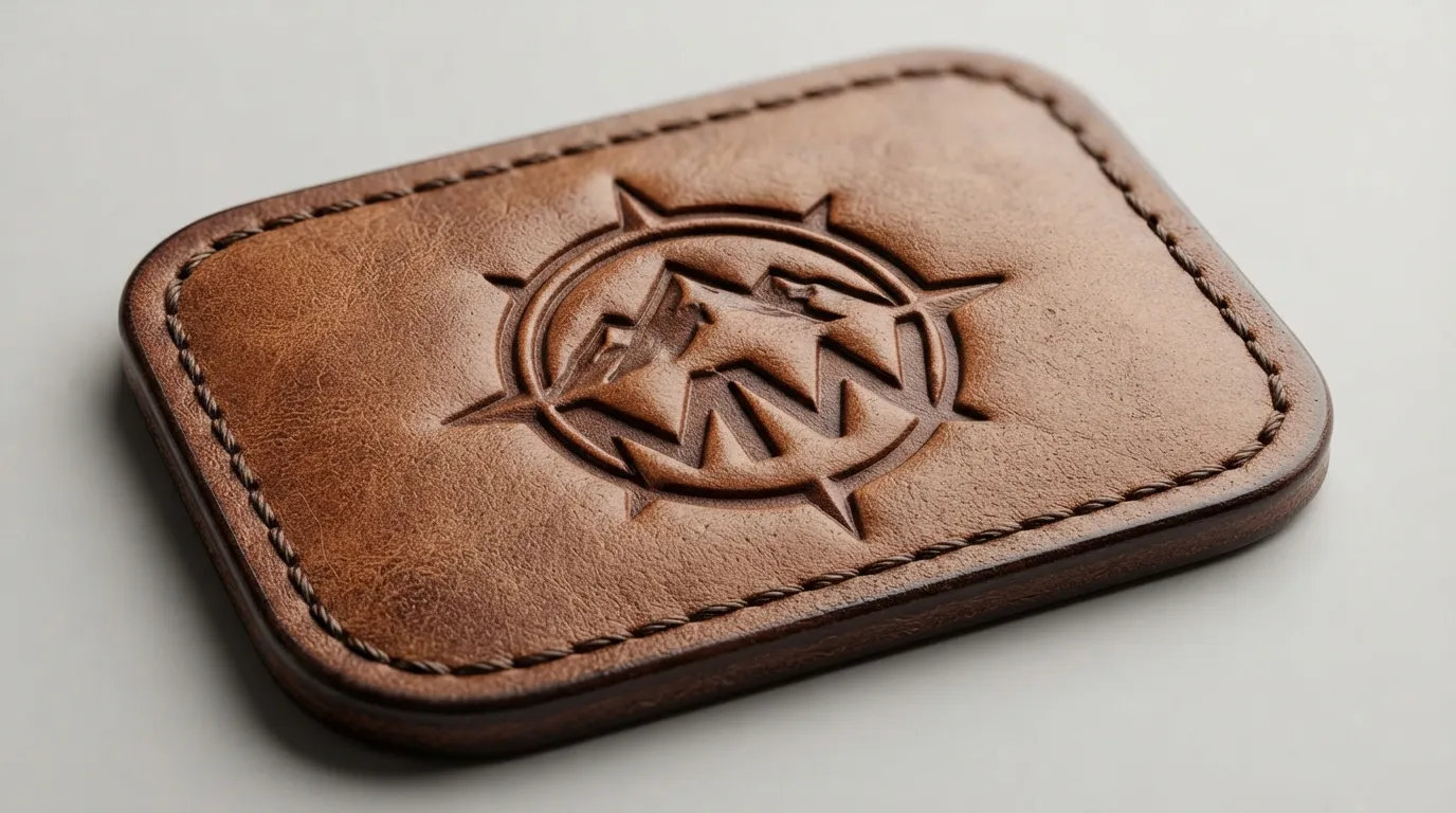Custom Debossed Leather Patches custom patches