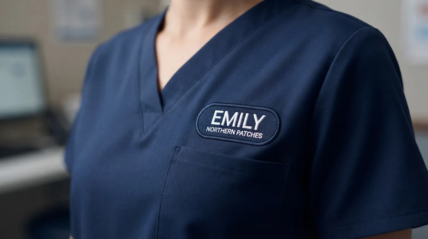 Custom Embroidered Name Patches — Multiple applications