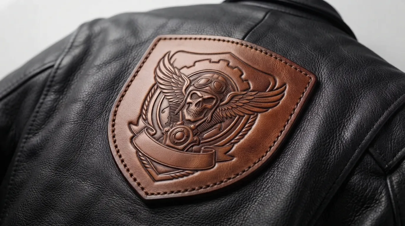 Custom Motorcycle Leather Patches custom patches