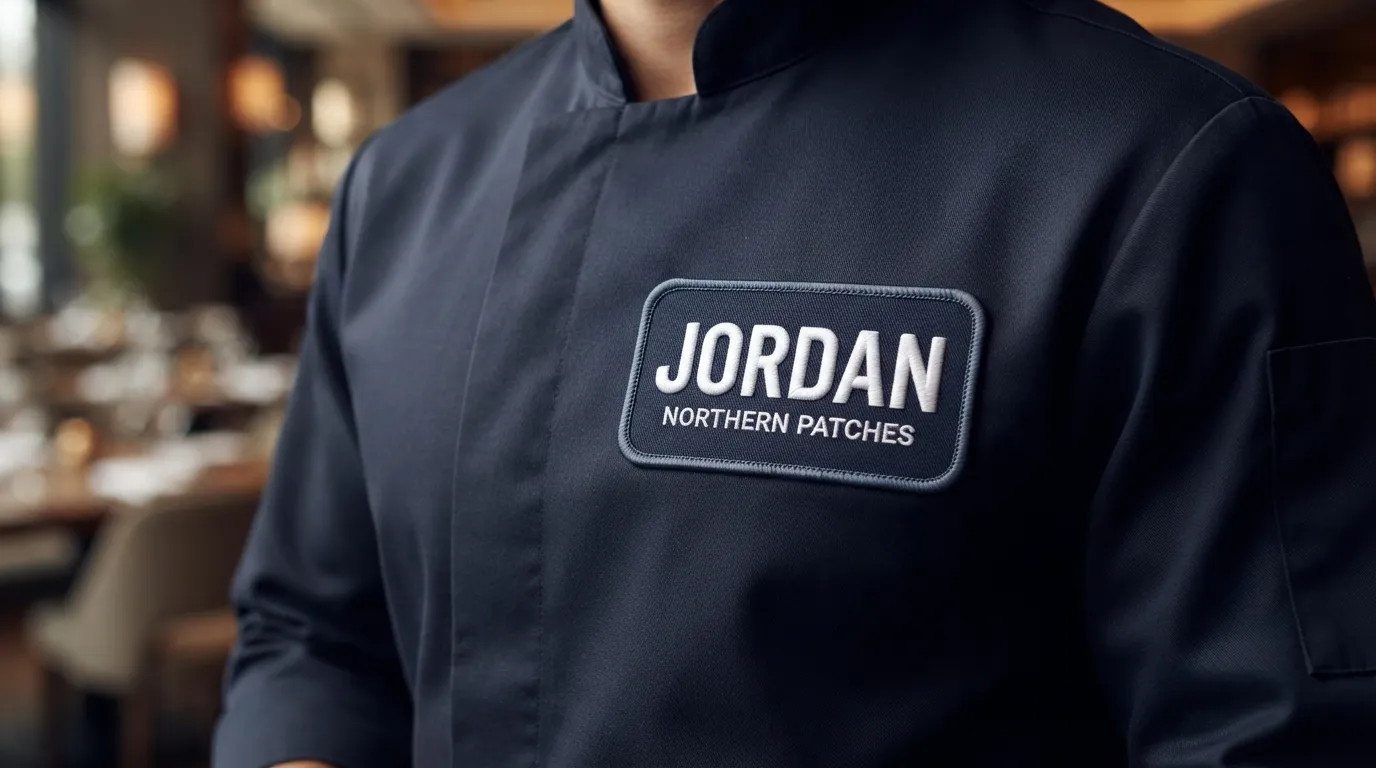 Custom Embroidered Name Patches — Clean lettering