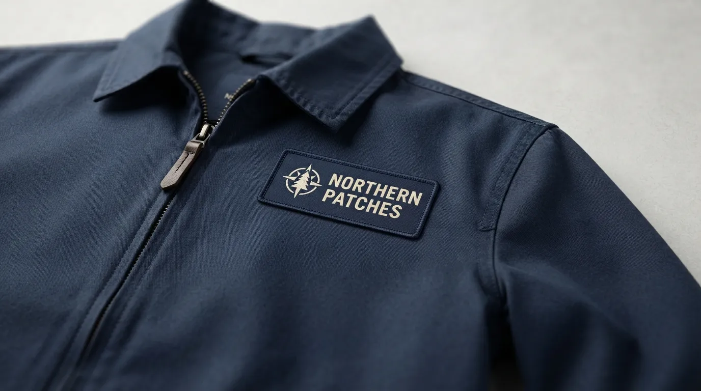 Custom Woven Logo Patches — Fine Logo Detail
