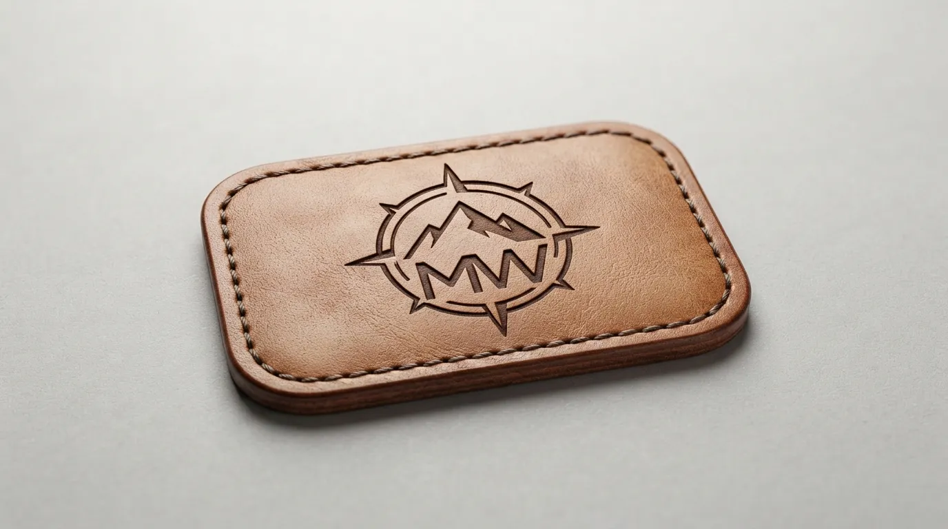 Custom Engraved Leather Patches — Etched Artwork