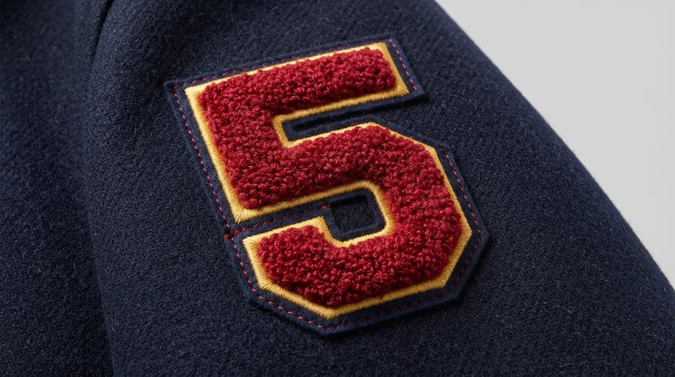 Custom Chenille Number Patches — Player Numbers