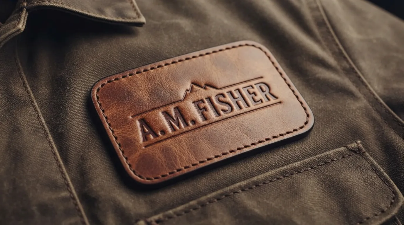 Custom Leather Name Patches — Individual Names