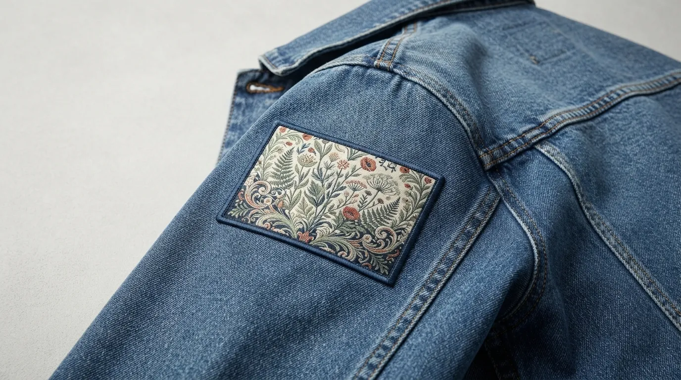 Custom Detailed Woven Patches — Small Lettering