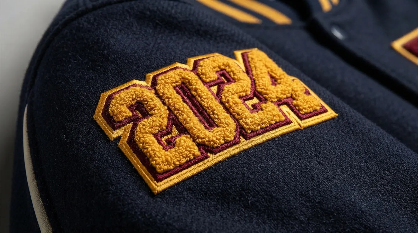 Custom Letterman Jacket Chenille Patches — Main Varsity Letters