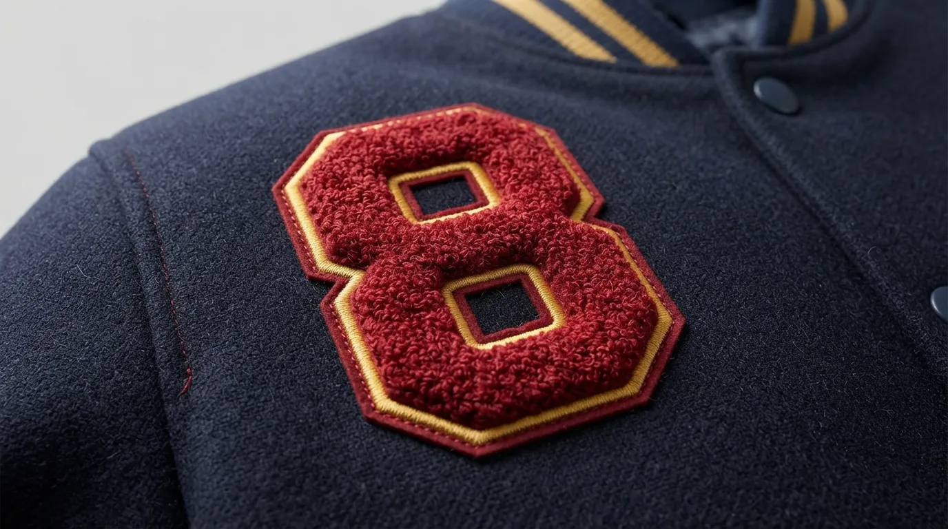 Custom Chenille Number Patches — Coordinated Sets