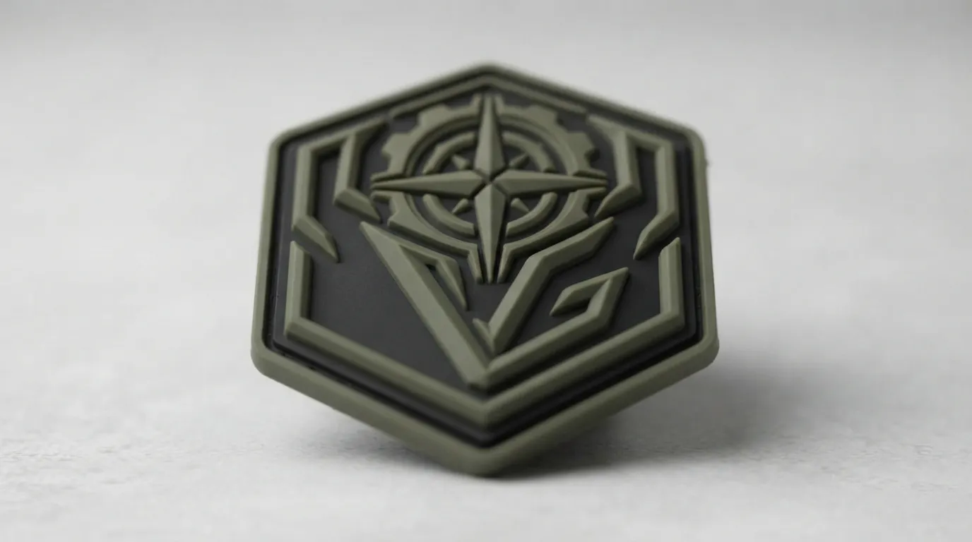 Custom PVC Logo Patches — Defined color areas