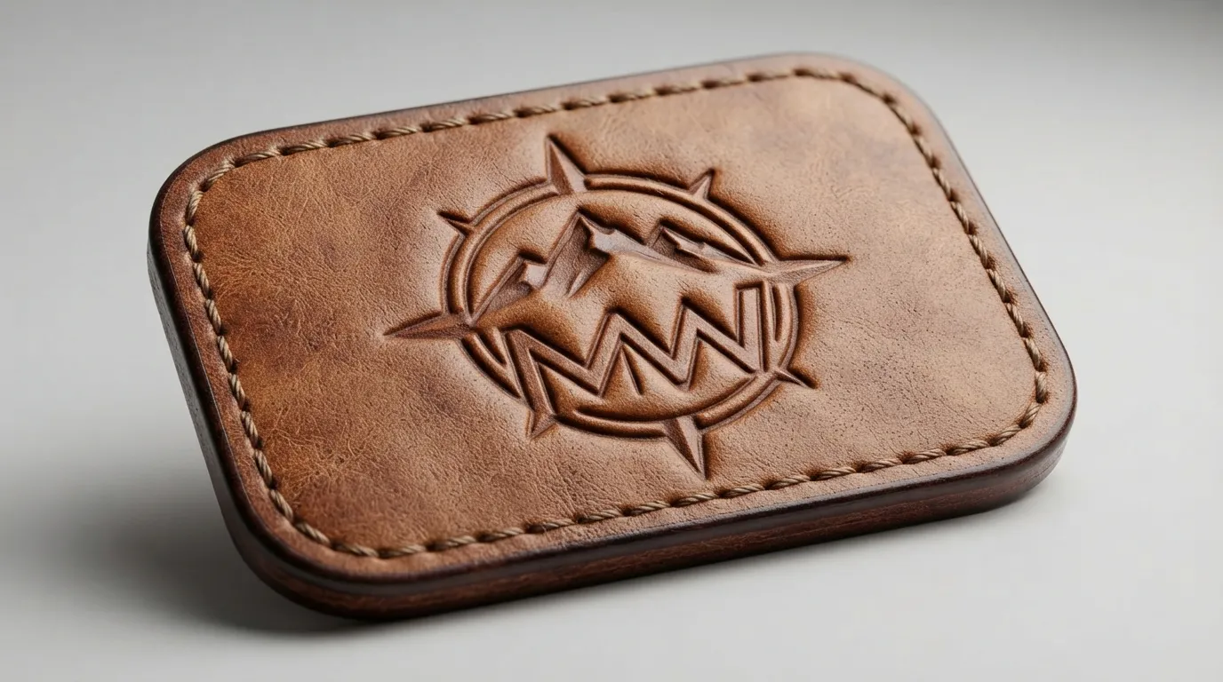 Custom Embossed Leather Patches — Bold Mark Compatibility