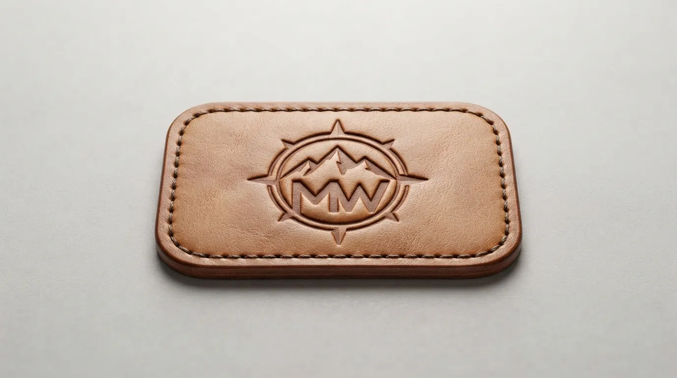 Custom Debossed Leather Patches — Material-Led Appearance