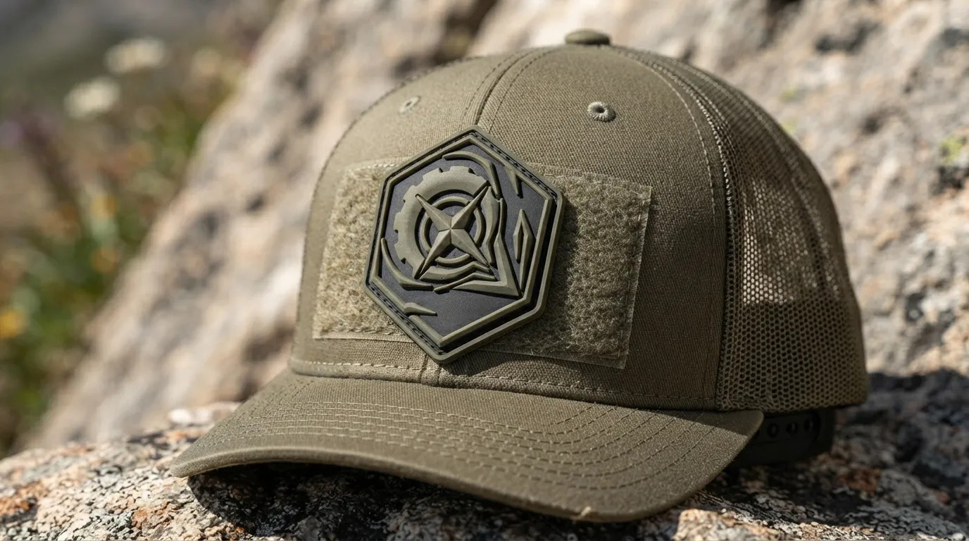 Custom PVC Hat Patches — Brand and badge graphics