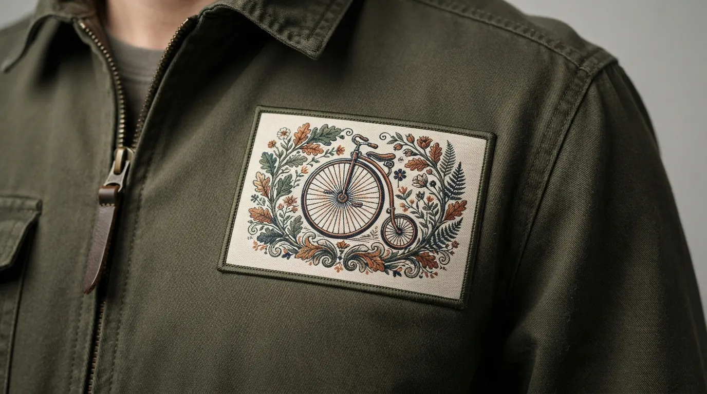 Custom Detailed Woven Patches — Flat Presentation