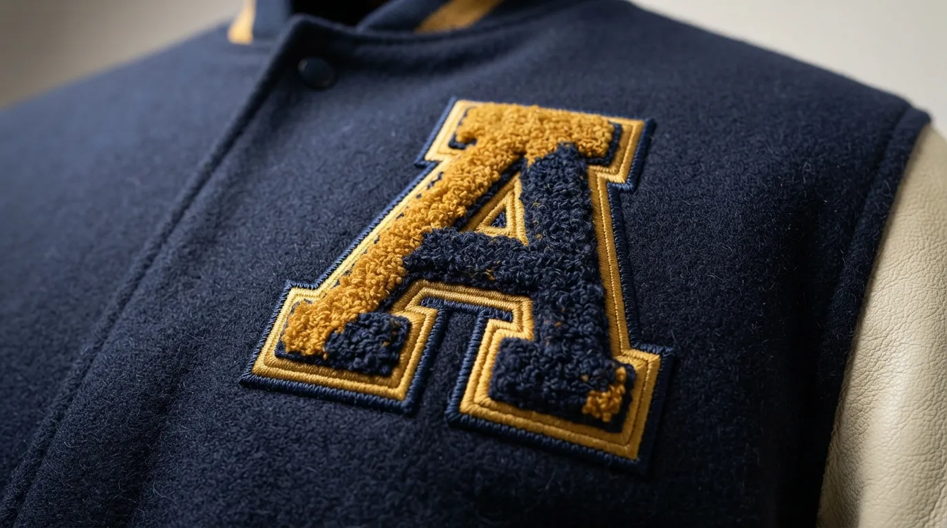 Custom Letterman Jacket Chenille Patches — Year Numbers