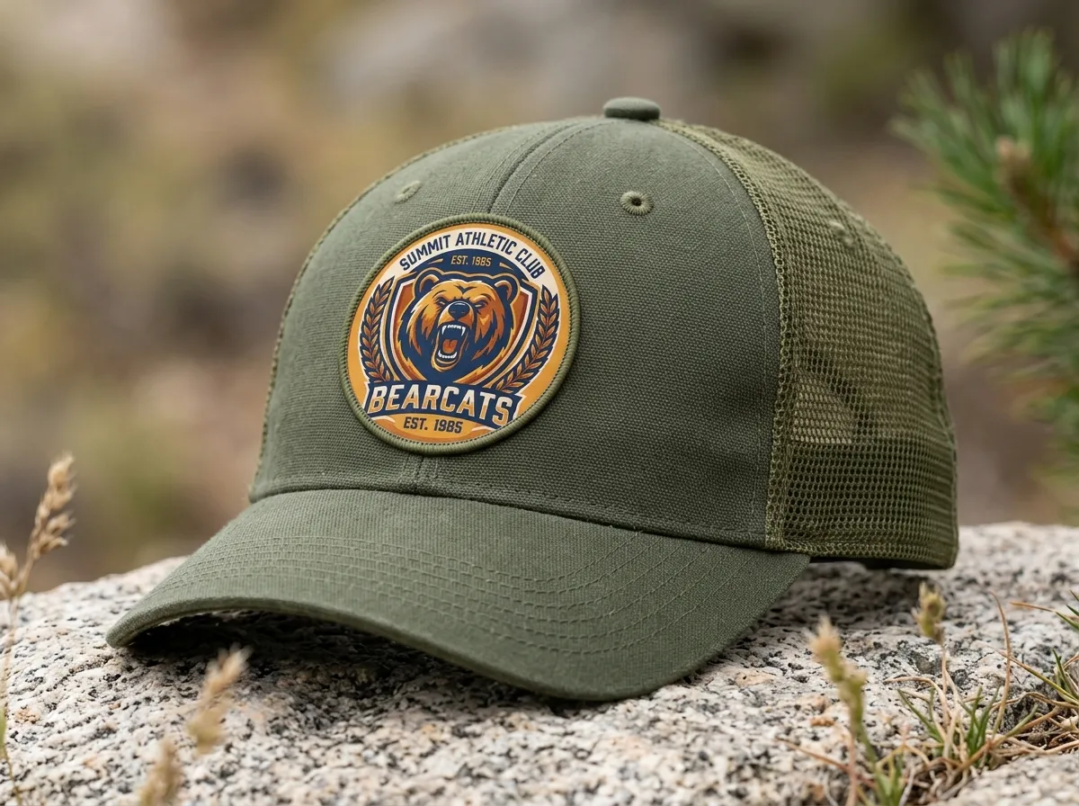 Custom Printed Hat Patches — Detailed Branding
