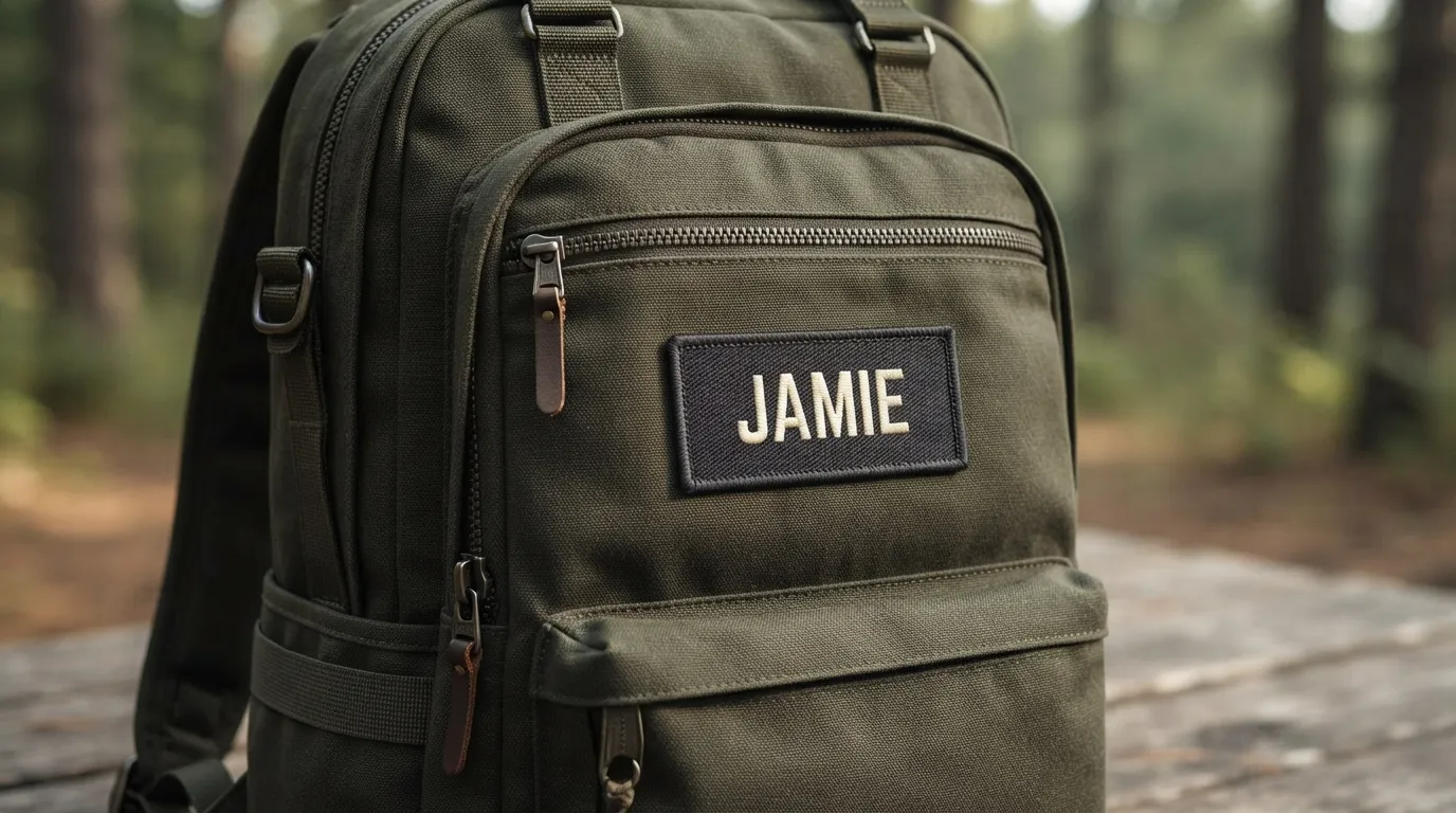 Custom Woven Name Patches — Flat Woven Surface