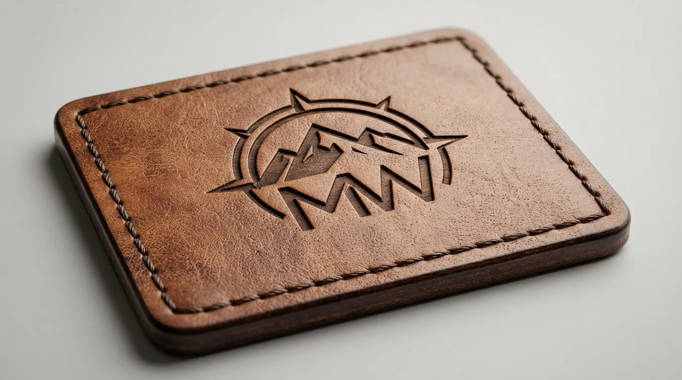 Custom Engraved Leather Patches — Graphic Precision