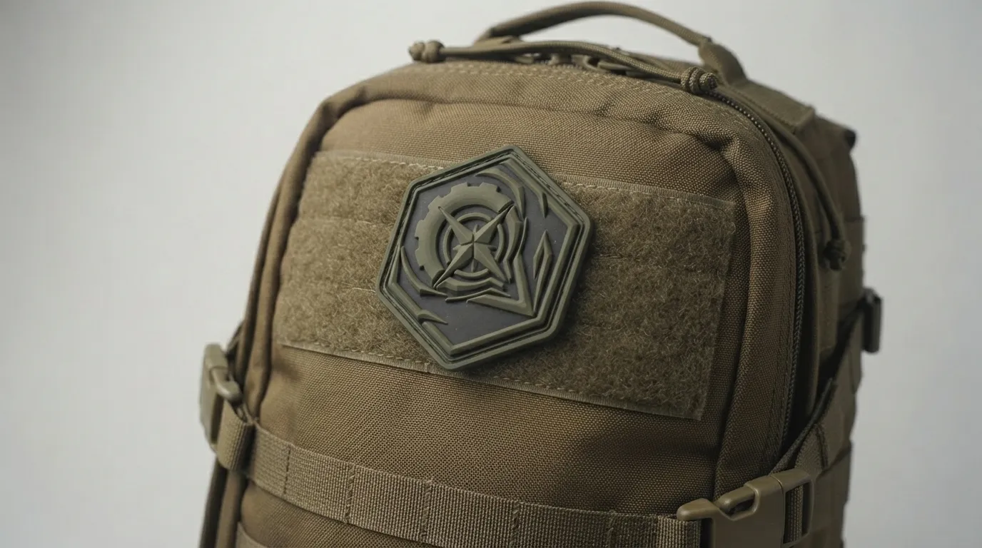 Custom Military PVC Patches — Hook-and-loop option