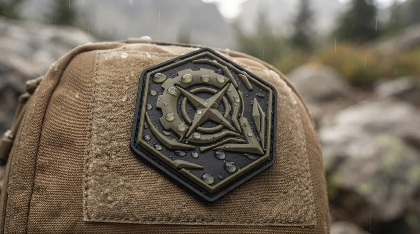 Custom Waterproof PVC Patches — Clear graphic treatment