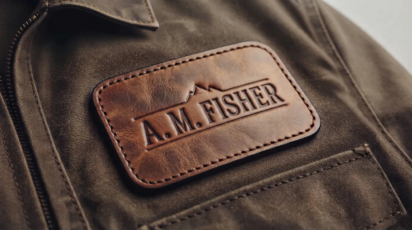 Custom Leather Name Patches — Personal Apparel
